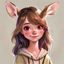 用户小鹿同学的头像，活泼可爱的学生妹形象